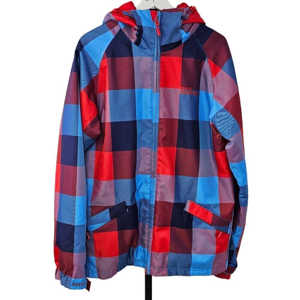 Westbeach Mens Snowboarding Jacket Size Small Plaid Skiing Winter Snow  West 49